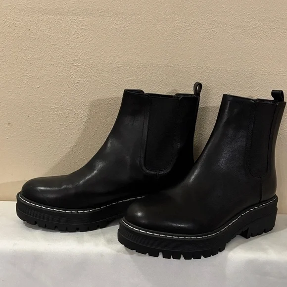Marc Fisher Black Leather Footwear - Picture 13 of 15